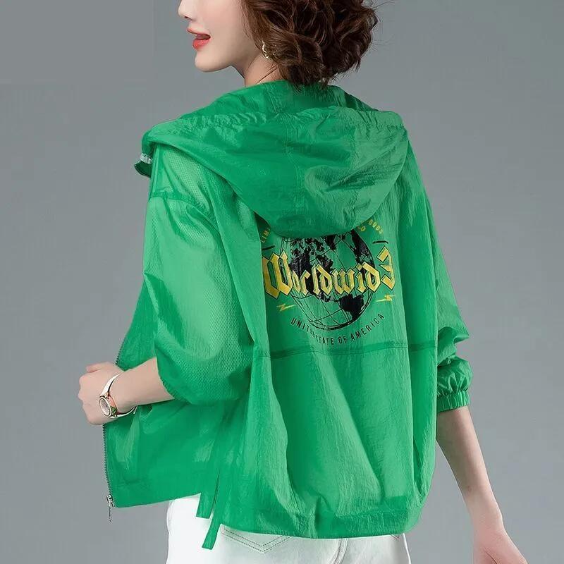 Sun Protection Clothing Women's Thin Short Jacket Cardigan Summer Korean Version of Loose Breathable Sun Protection Clothing Women's Outer Wear
