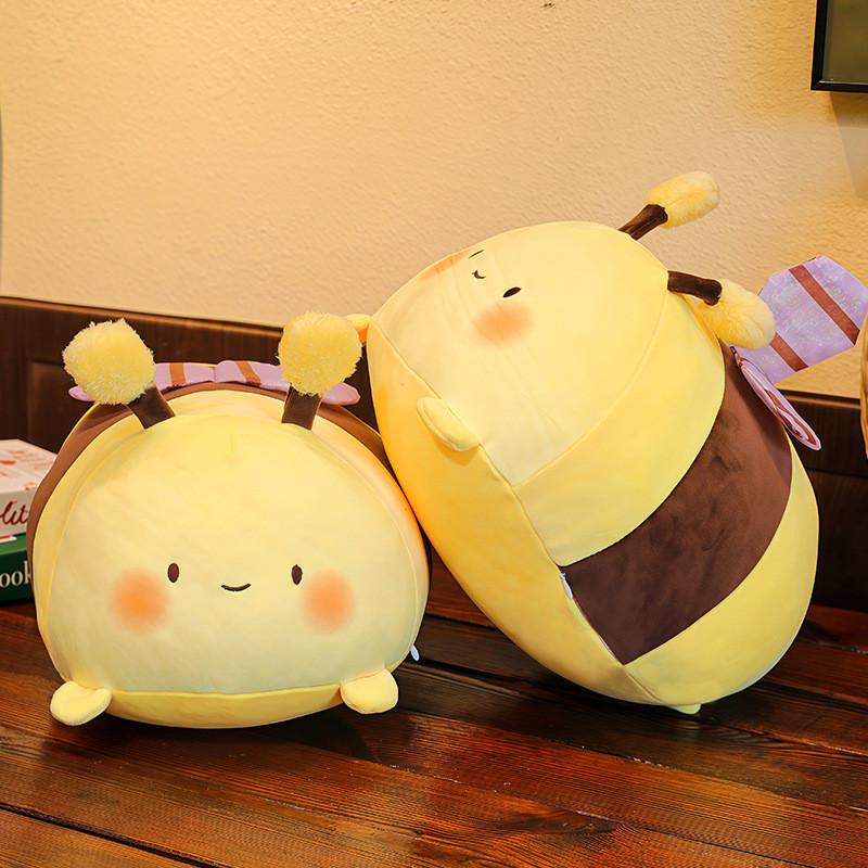 Cartoon Cute Bee Plush Toy With Pp Cotton Filling For Kids And Home Decor
