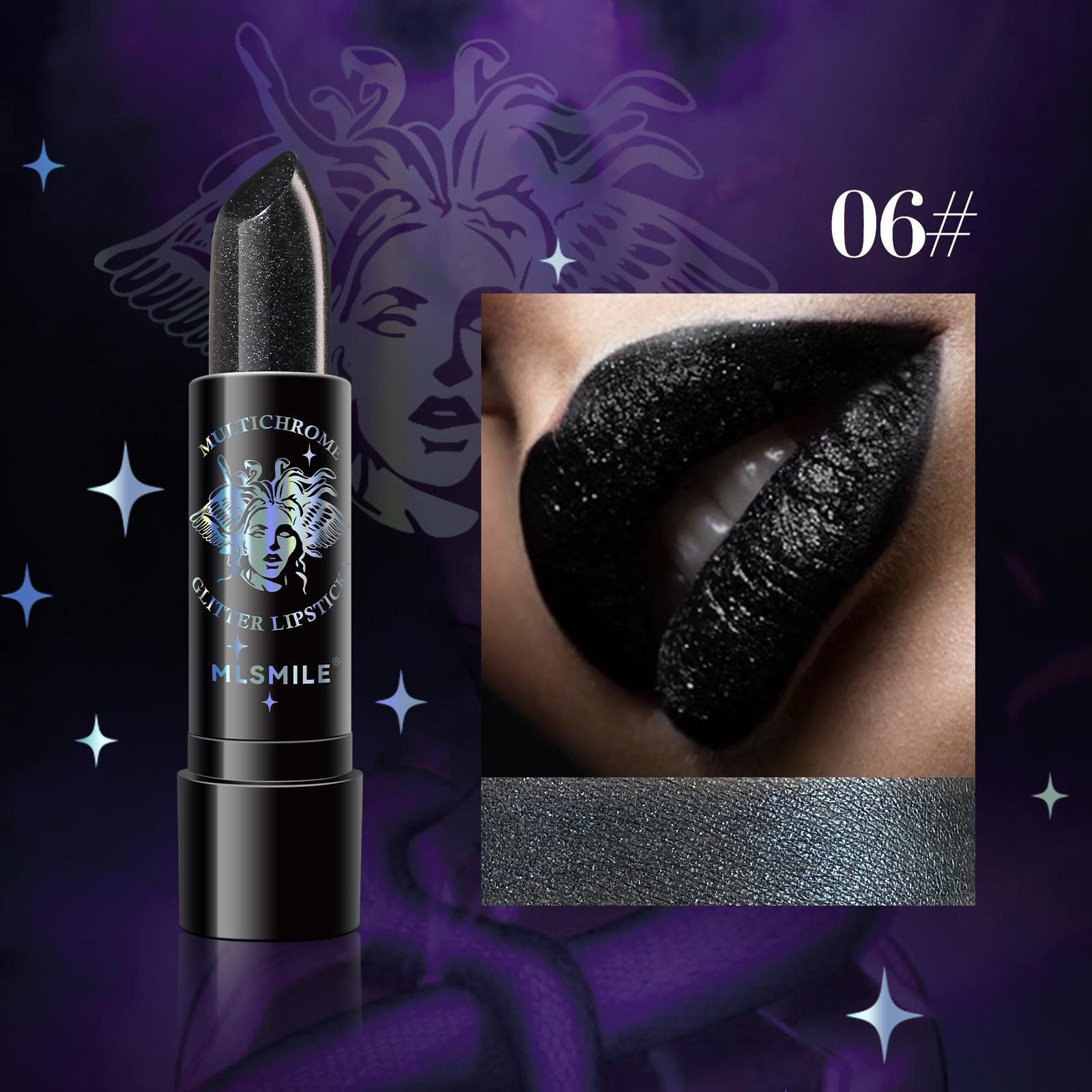 

6 цветов блестящая помада водостойкая стойкая бриллиантовая перламутровая металлическая помада черный блеск для губ женский макияж косметика