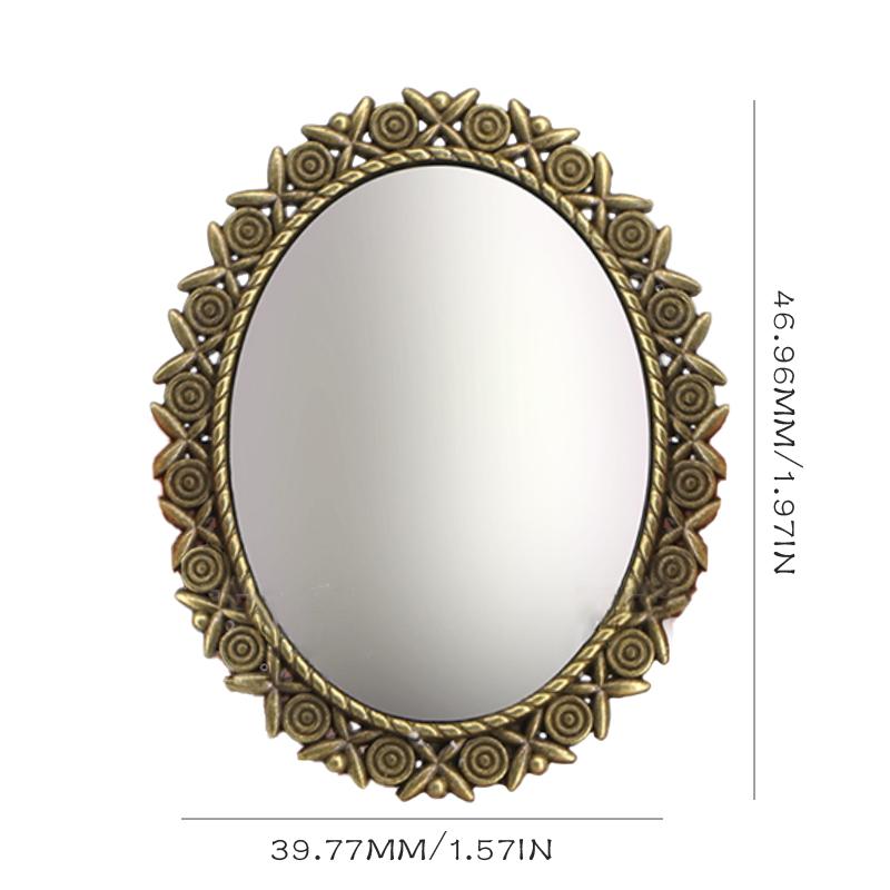 1:12 Scale Mini Frames Doll House Plastic Vintage Miniature Mirror Dollhouse Furniture Miniatures Ornament Doll Accessories