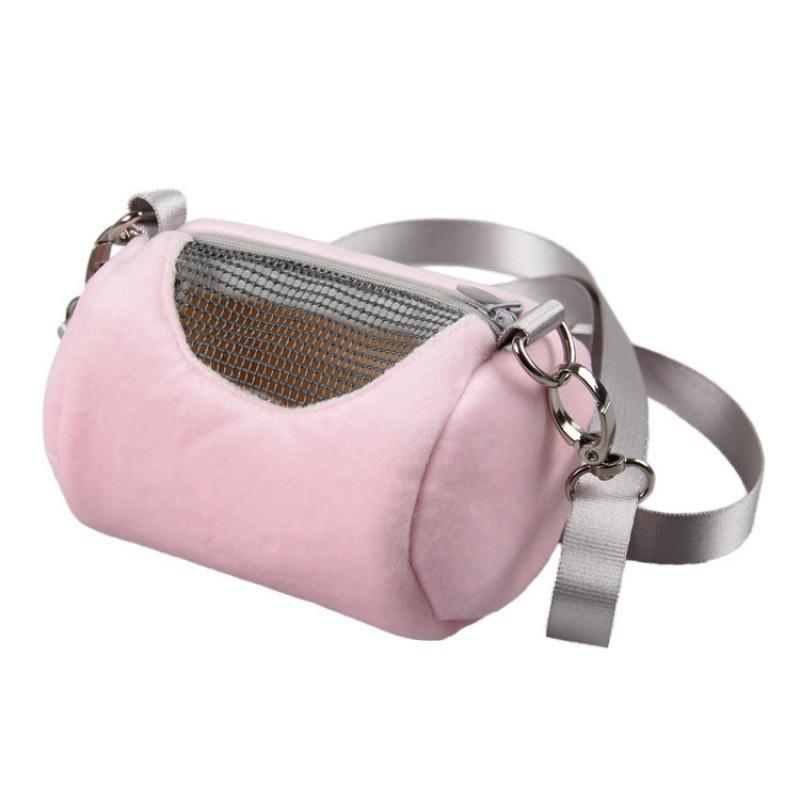 Portable Small Pet Carrier: Hamster, Sugar Glider, Guinea Pig Crossbody Backpack & Warm Sleeping Bag Nest