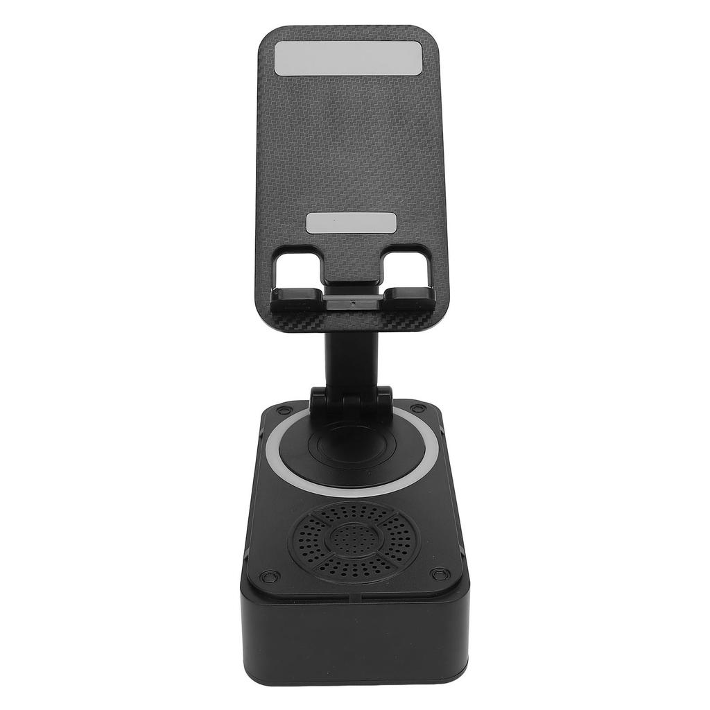 Mobile Phone Stand with Bluetooth Speaker 360 Degree Rotatable Anti Slip Cell Phone Stand with Wireless Bluetooth