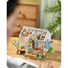 DIY Miniature House Kit Dreamy Garden House, Tiny House Kit for Adults to Build, Mini House Making Kit with Furnitures, Halloween/Christmas