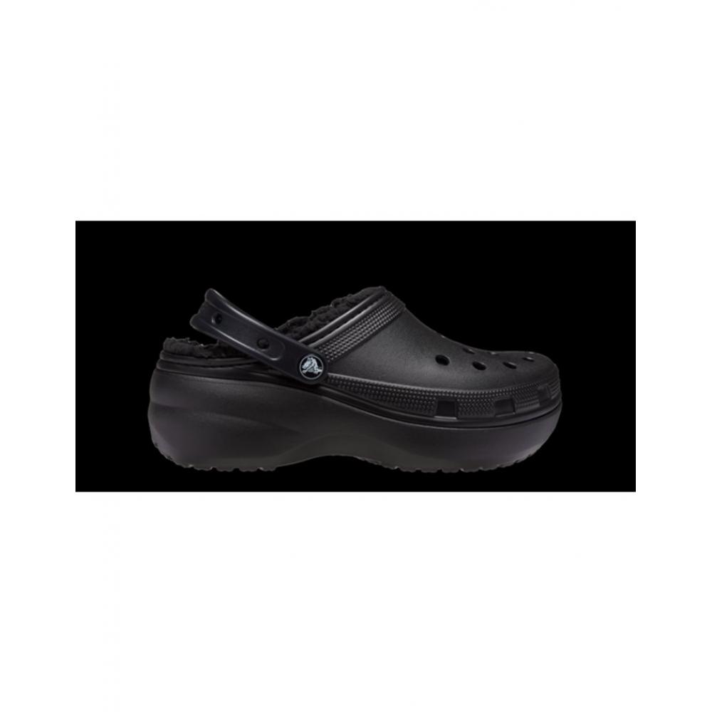 Crocs Classic Platform Lined Clogs Blk 207938 001