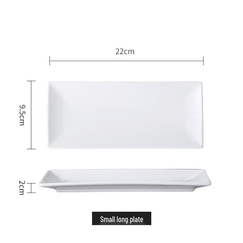 Japanese Ceramic Rectangular Sushi and Snack Plate