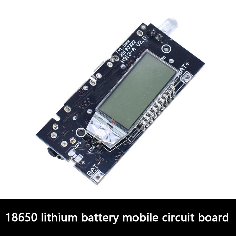 LIZAO Dual USB 5V PD Power Bank DIY Kit with LED LCD Display 18650 Battery Charger PCB Mobile Power Module for Phone Accessories