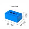 Two-Tone ABS Building Blocks Tissue Box - Creative Pull-out Design for Bathroom & Living Room
