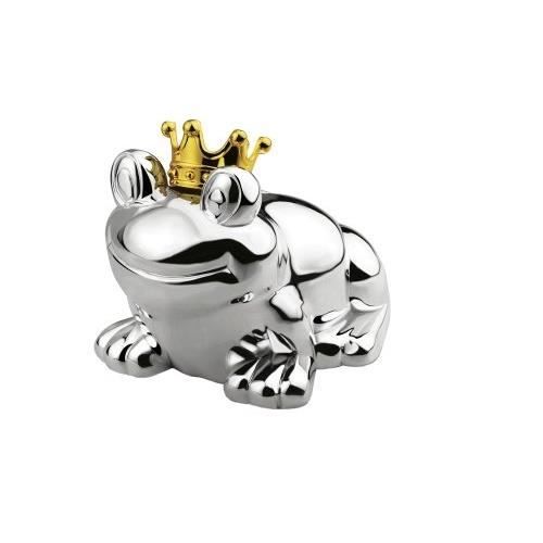 Tirelire - ZILVERSTAD - Froschkönig - Argent - Métal - Design Contemporain