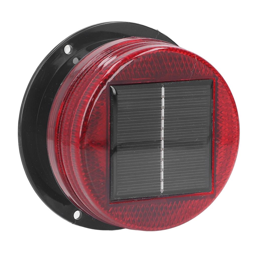 Solar Warning Strobe Light 8 High Brightness Bead Construction Road Warning Flash Lamp