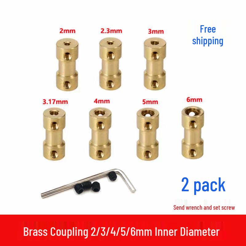 Yellow Motor Shaft Reducer Sleeve Adapter (2-6mm)
