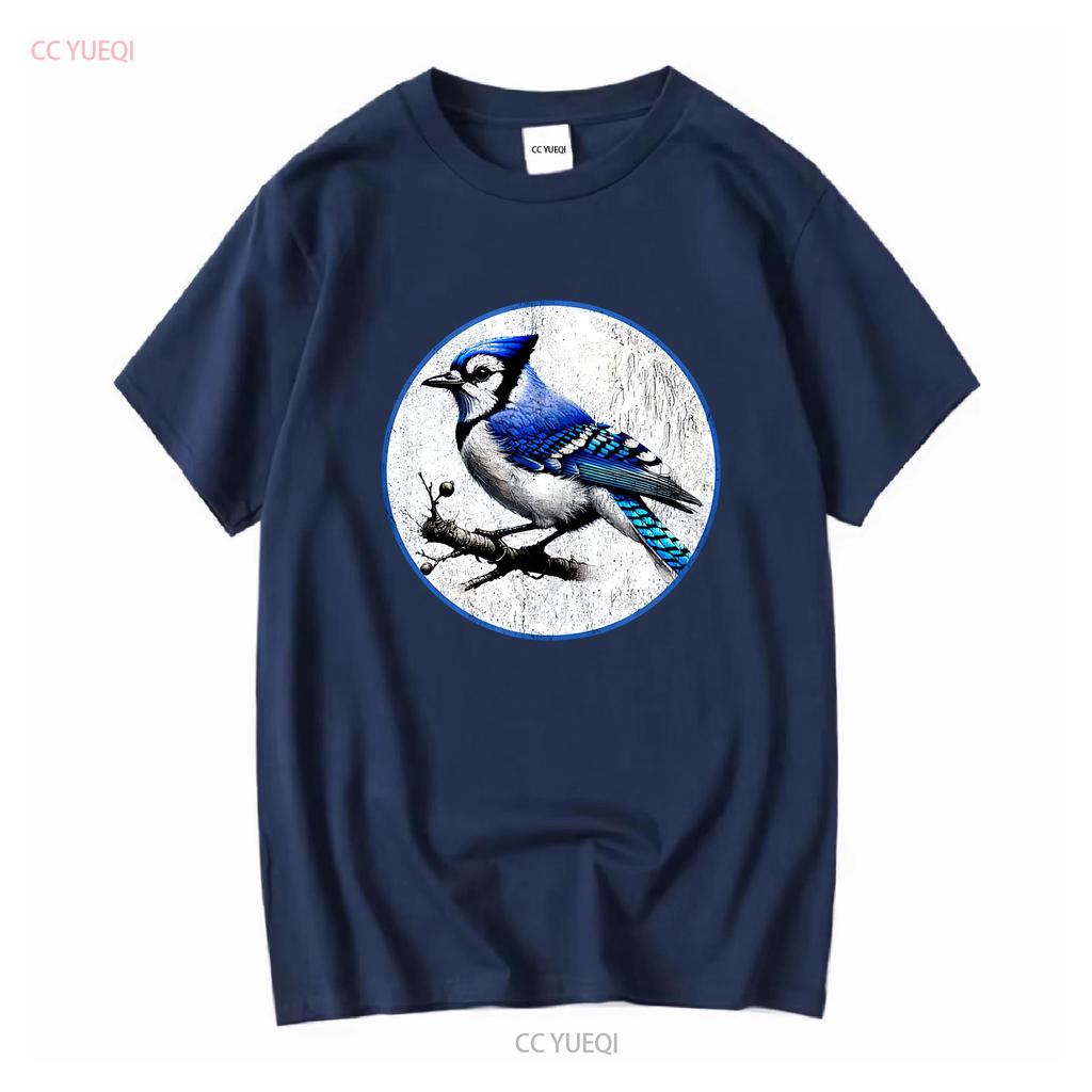 Retro Blue Jay Distressed Design by Bird Fan T Shirt NEW 10 Colors Vintage Washed Graphic Unisex Slightly Designer Clothes