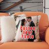 1 customized photo personalized pillowcase with modern checkered pattern, zipper closure, machine washable for uploading your ph
