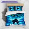 3pcs Custom Name Attack on Titan Bedding Set Duvet Cover Closure Includes 1 Duvet Cover & 2 Pillowcases for All Seasons Bedroom Decor