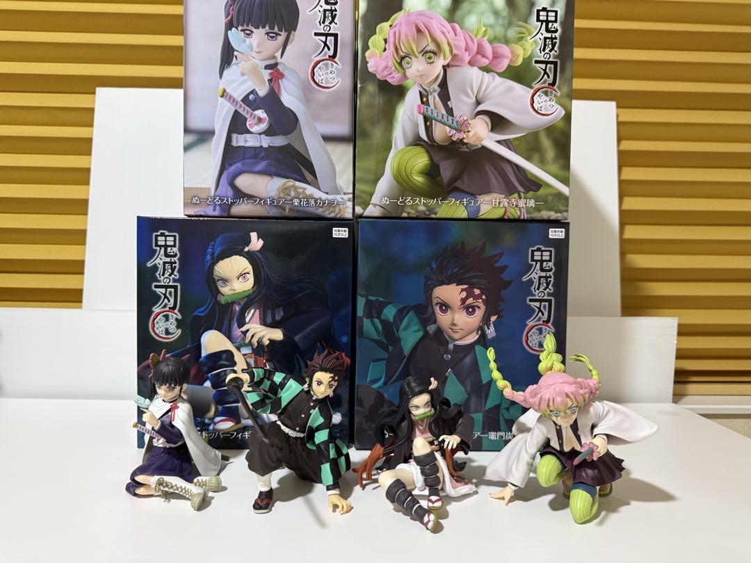 

[USED] Demon Slayer Noodle Stopper - Mitsuri Kanroji, Tanjiro Kamado, Nezuko, Kanao (4 figures)