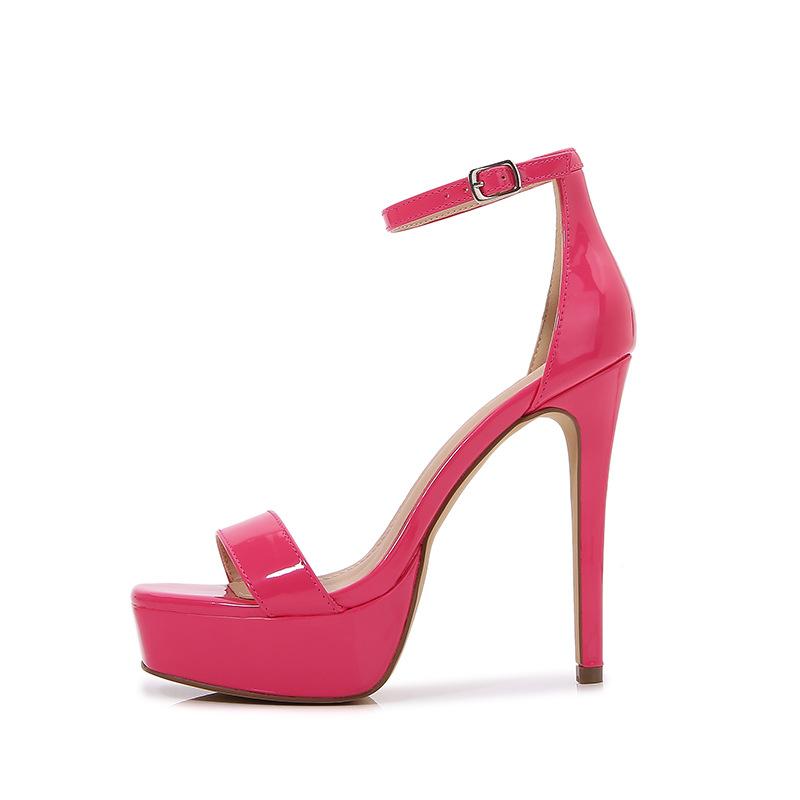 High Heeled Shoes for Women In the Summer of 2025 New One-piece Bag Heel Fashion Solid Color Sandals