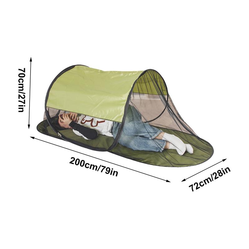 1 Person Pop Up Tent Foldable Screen Room Portable Camping Screen Shelter Single Person Boat-Shaped Screen Tent With Floor For