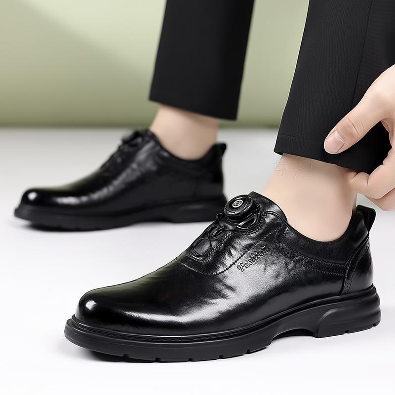 2025 Neue Leder Herren Oxford Schuhe Formelle Kleidung Schuhe Herren Schnür-Sneakers Hochzeitsfeier Büro Business Casual Schuhe