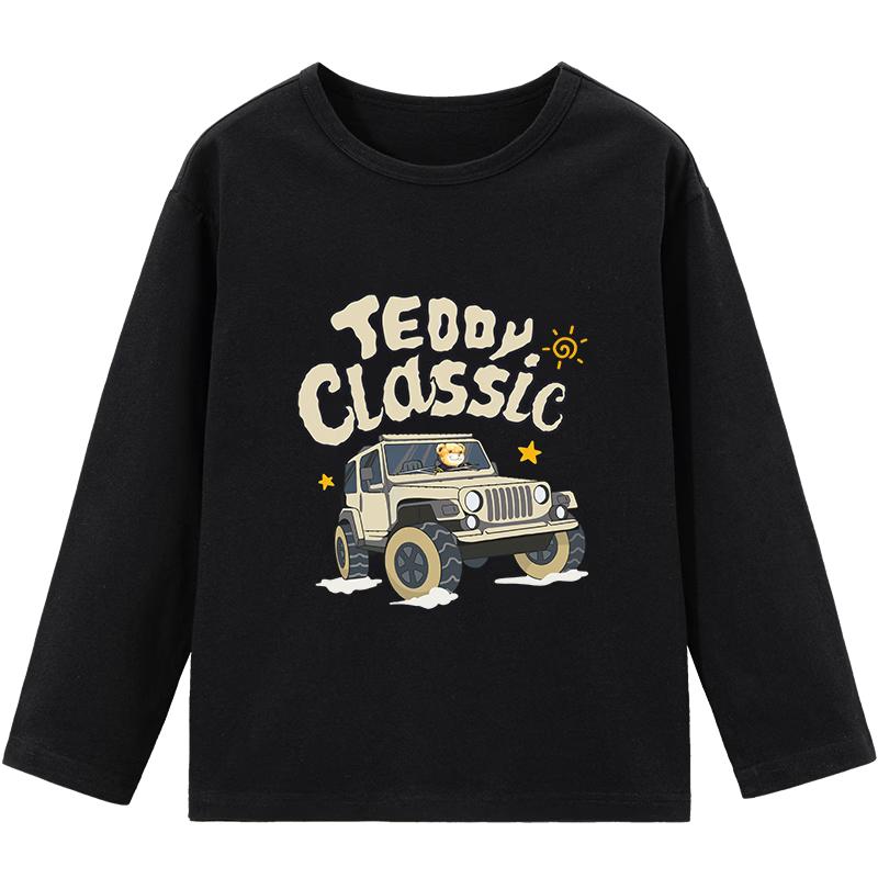 Classic Teddy Boys Round Neck Long Sleeve T-Shirt 100