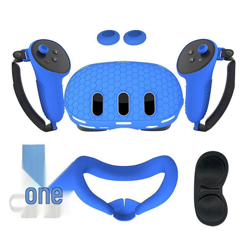 Meta Quest 3 Silicone Protective Set: 7-Piece Anti-Drop VR Accessories