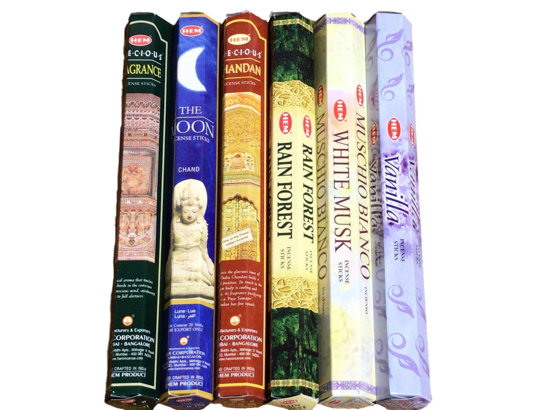 

HEM incense 6 types assorted set 6 boxes