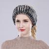 Winter Women Knitted Fluffy Real Rex Rabbit Fur Scarf Natural Soft Rex Rabbit Fur Headband Girls Warm 100% Genuine Fur Scarves