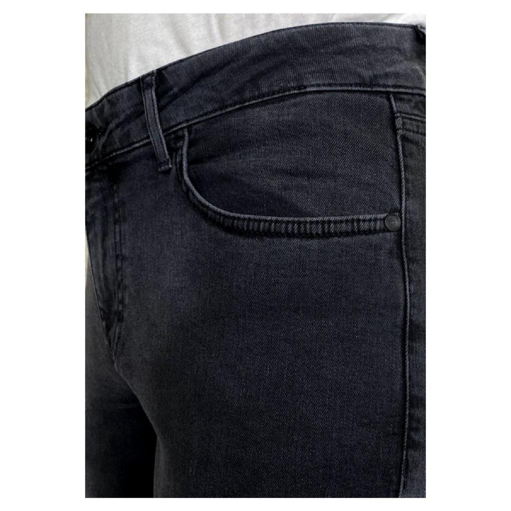 Men's Black Slim Fit Lycra Flexible Jeans Denim Trousers Hlt He001937