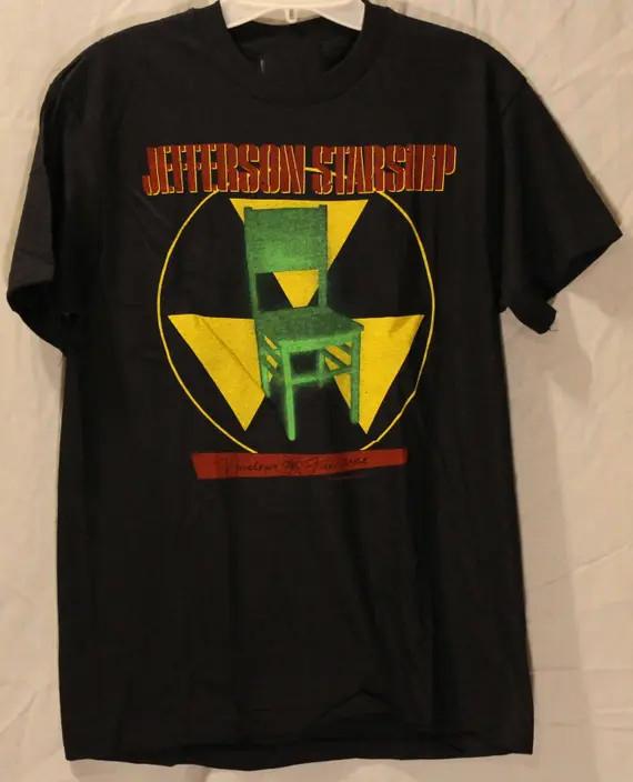 Jefferson Starship Nuclear Furniture Tour 1984 Black All Size T-Shirt Unisex T-Shirt M