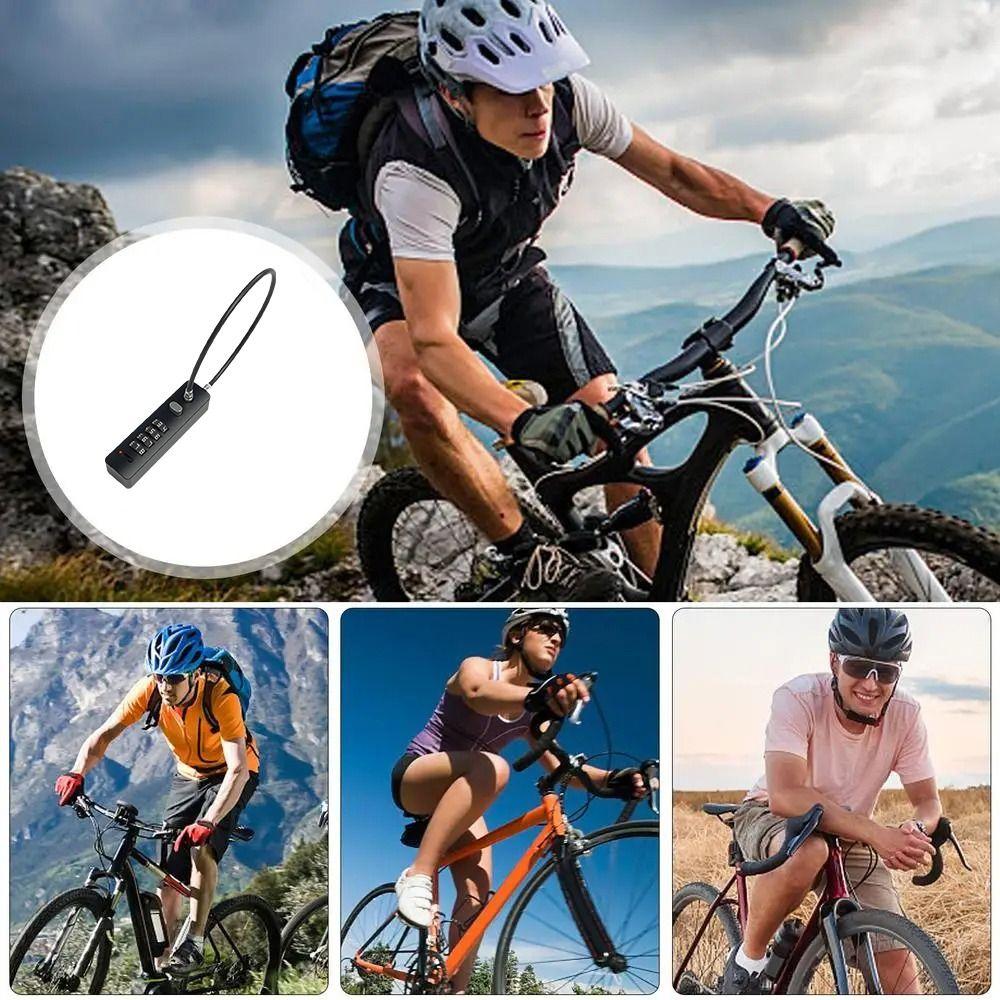 Resettable Code Long Rope Cable Lock Thickened Wire Password Lock Bicycle Locker