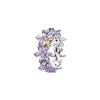 New 925 Silver Plant Bee Flower Women's Ring Suitable for Wedding Parties Wear DIY High Quality Jewelry Gifts