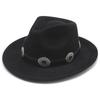 New Suede Curled Western Cowboy Hat Men's and Women's Outdoor Travel Hat Ethnic Style Top Hat Felt Hat
