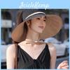 Lightweight Sun Hat Women Summer Wide Brim Uv Protection Breathable For Beach And Travel