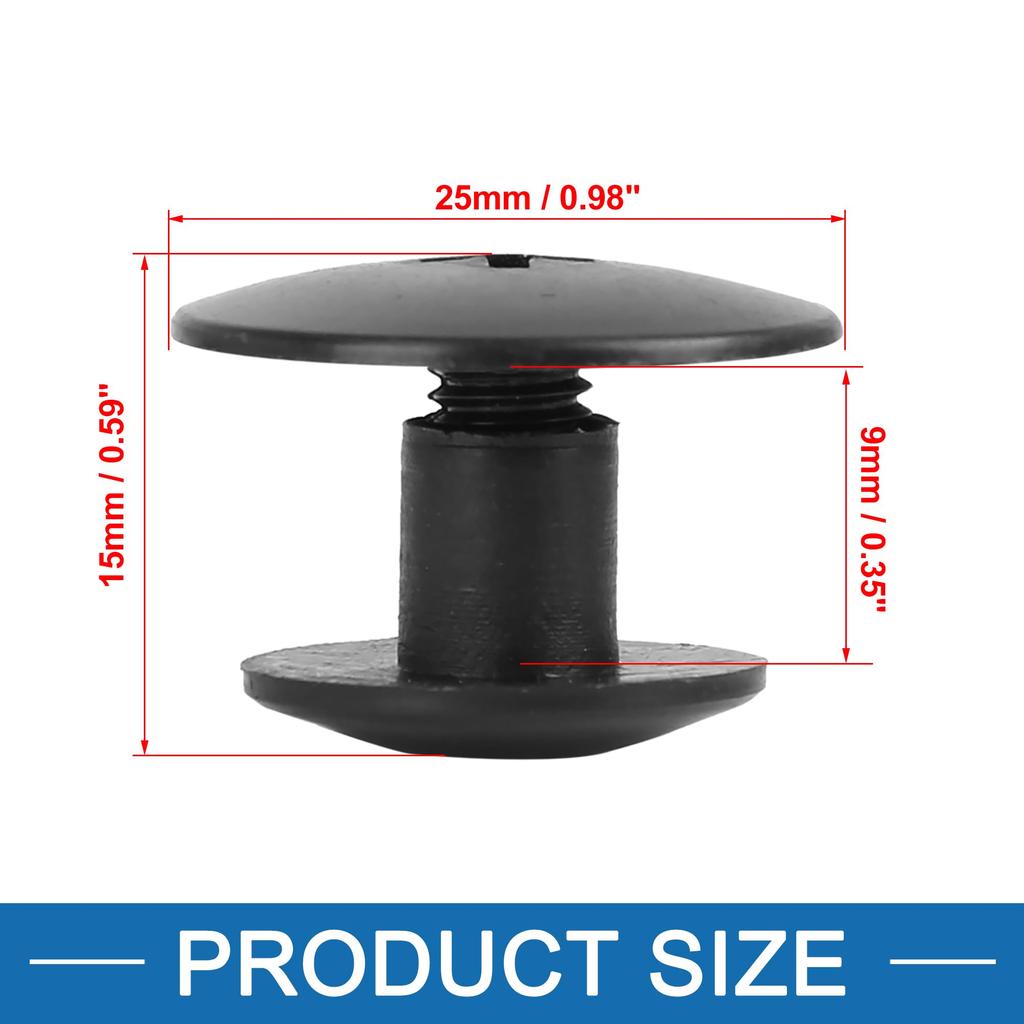 A ABSOPRO Universal Car Floor Mat Clip Fixing Grip Anti Slip Buckle Black (Set of 4)