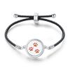 Women's Adjustable Braided Leather Aroma Diffuser Tree of Life Bracelet