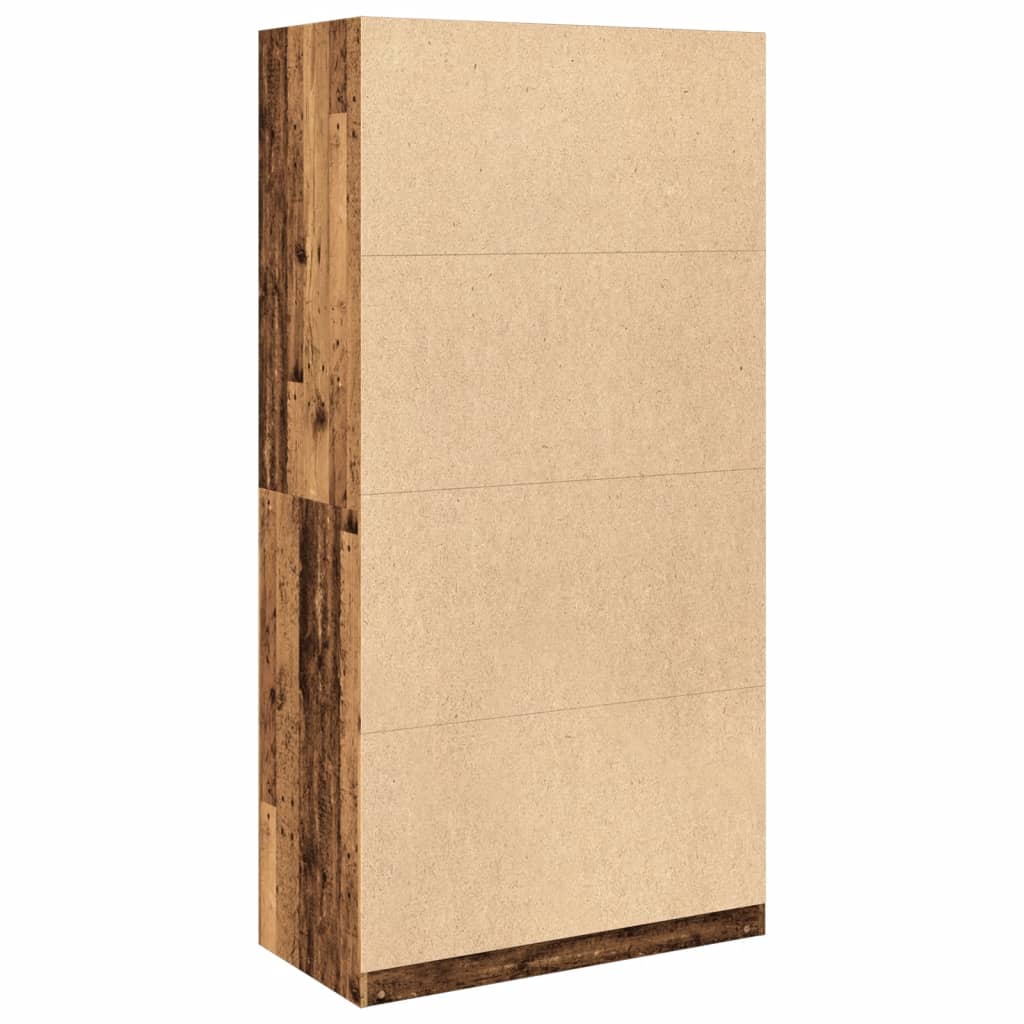 Wardrobe with Vintage Wood Look 100 x 50 x 200 cm Engineered Wood