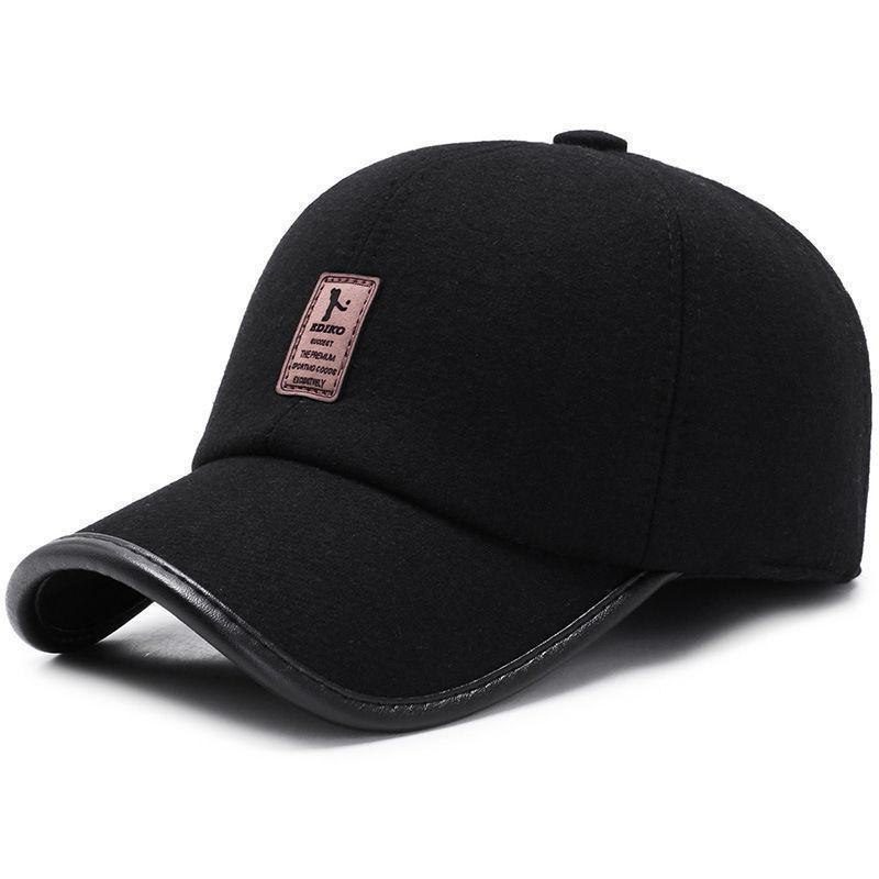 Thickened Winter Baseball Cap with Ear Protection for Middle-Aged and Elderly Men