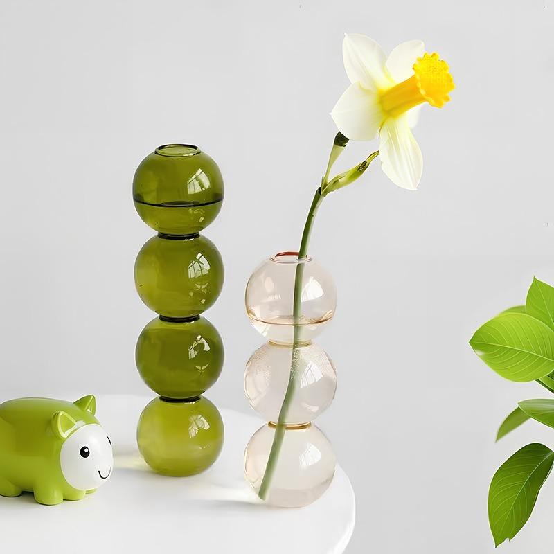 Moderne Eenvoudige Creatieve Glazen Vaas Homestay Bloemengerei Decoratie Bubbelvaas Bloemstuk Hydroponische Bol Glas