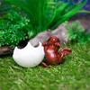 Newborn Dragon In Egg 3D Mini Art Dragon Statue Little Miniature Of Dragon Hatching Dragon Newborn Ocean-Clear Resin