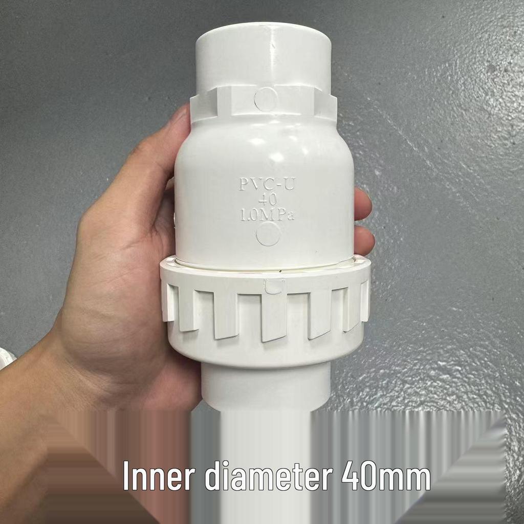 Liansu PVC Vertical Ball Check Valve – One-Way Backflow Preventer for Low Water Pressure and Anti-Backflow.