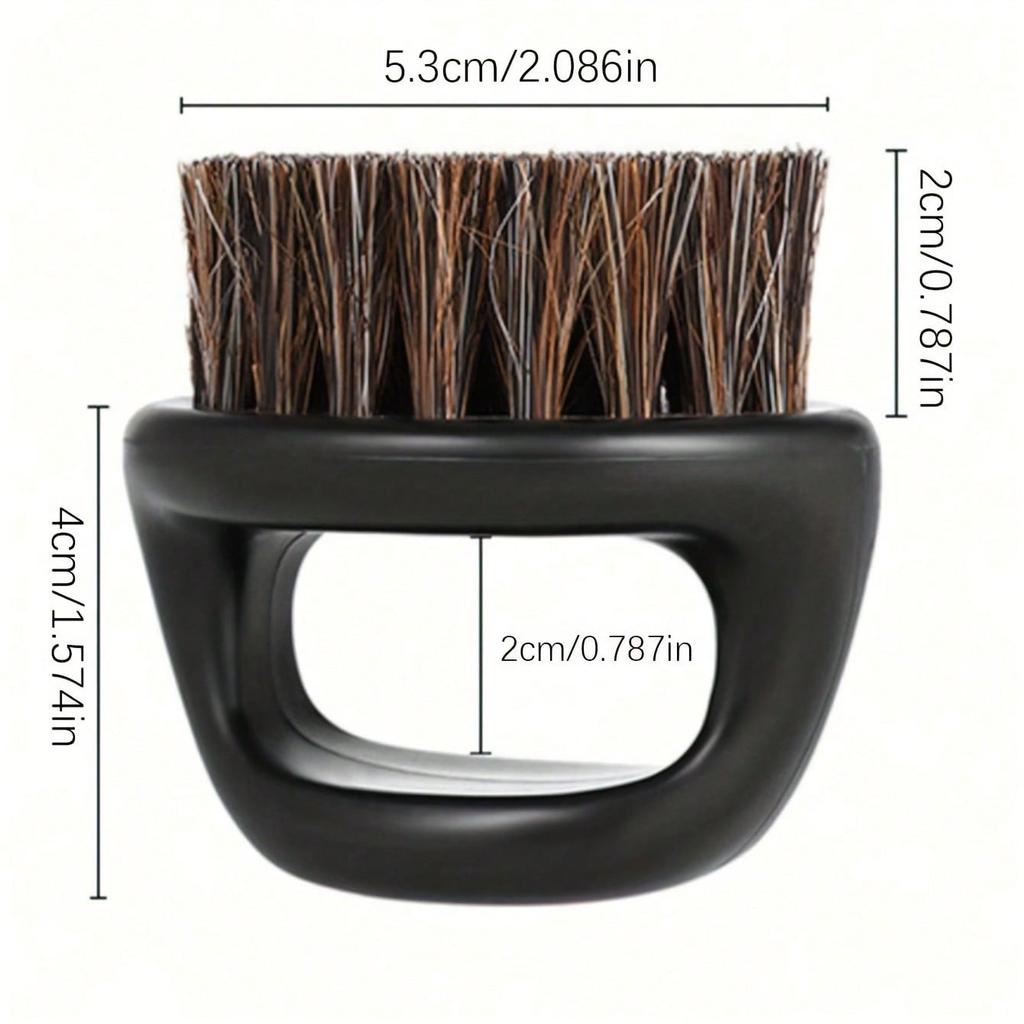Vintage Pomade Finger Brush - Barber Shop Professional Finger Brush, Salon Pomade Comb, Soft Bristle Hair Brush For Styling And Grooming