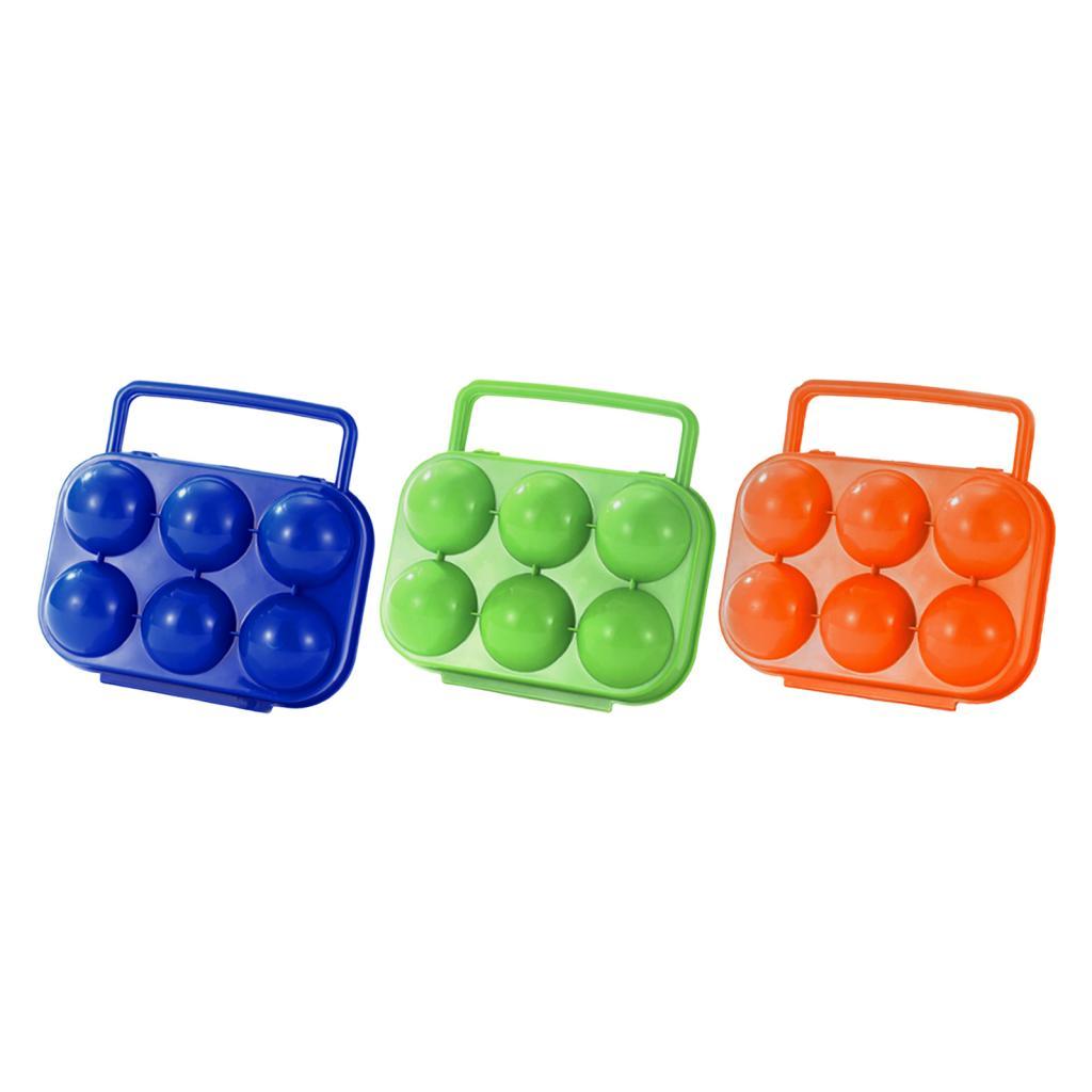 Camping Egg Organizer Portable PP Material Egg Tray Carrier Storage Crate for Home Picnic and Travel