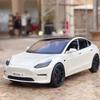 1:24 Tesla Model 3 Model Y Slitinový Model Auta Kovový Odlévaný Hračka Vozidla Model Auta Simulace Zvuk a Světlo Kolekce Dětské Dárky