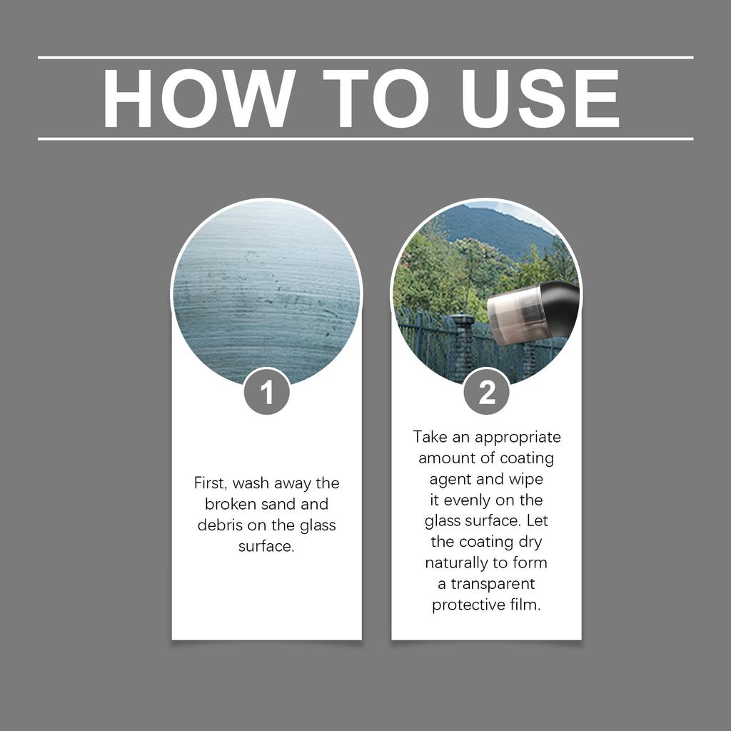 Windshield Nano Anti-Fog Coating Spray With Spong Ceramic Nano Crystal Hydrophobic Layer Polishing Paint Agent Car Polishing