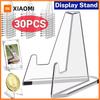 Xiaomi 1-30 Pezzi Supporti Espositori in Acrilico Trasparente per Monete Cavalletti Piccoli Supporti per Carte da Gioco Collezionabili Organizer per Carte di Idoli Kpop