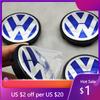 2026 Het För VOLKSWAGEN VW 20 st 56mm Blå Bilfälgscenterkåpor Navkapslar För VW Volkswagen Golf Jetta Bora Polo Santana La
