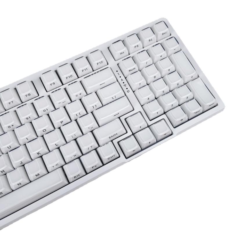113Key PC Keycaps Set for Mechanical Keyboards with Double Shot Injections OEM Profile Keycap Crystal Jelly Design