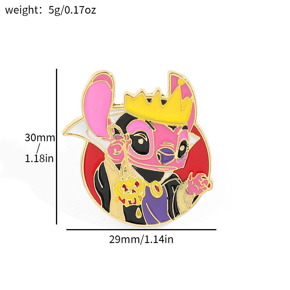 European and American characters peripheral metal badge Stitch brooch interstellar baby Stitch alloy oil drip accessories