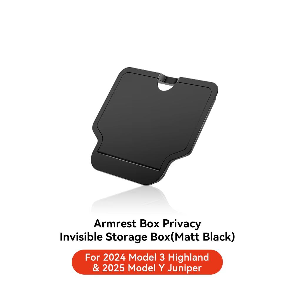 Magnetische Center Console Versteckte Aufbewahrungsbox für Tesla Model 3/Y Juniper Armlehne Versteckter Organizer Versteckte Aufbewahrungsbox Zubehör