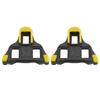 1 Pair Cycling Self locking System Pedal Cleats Mountain Road Bike Accessory (Yellow)