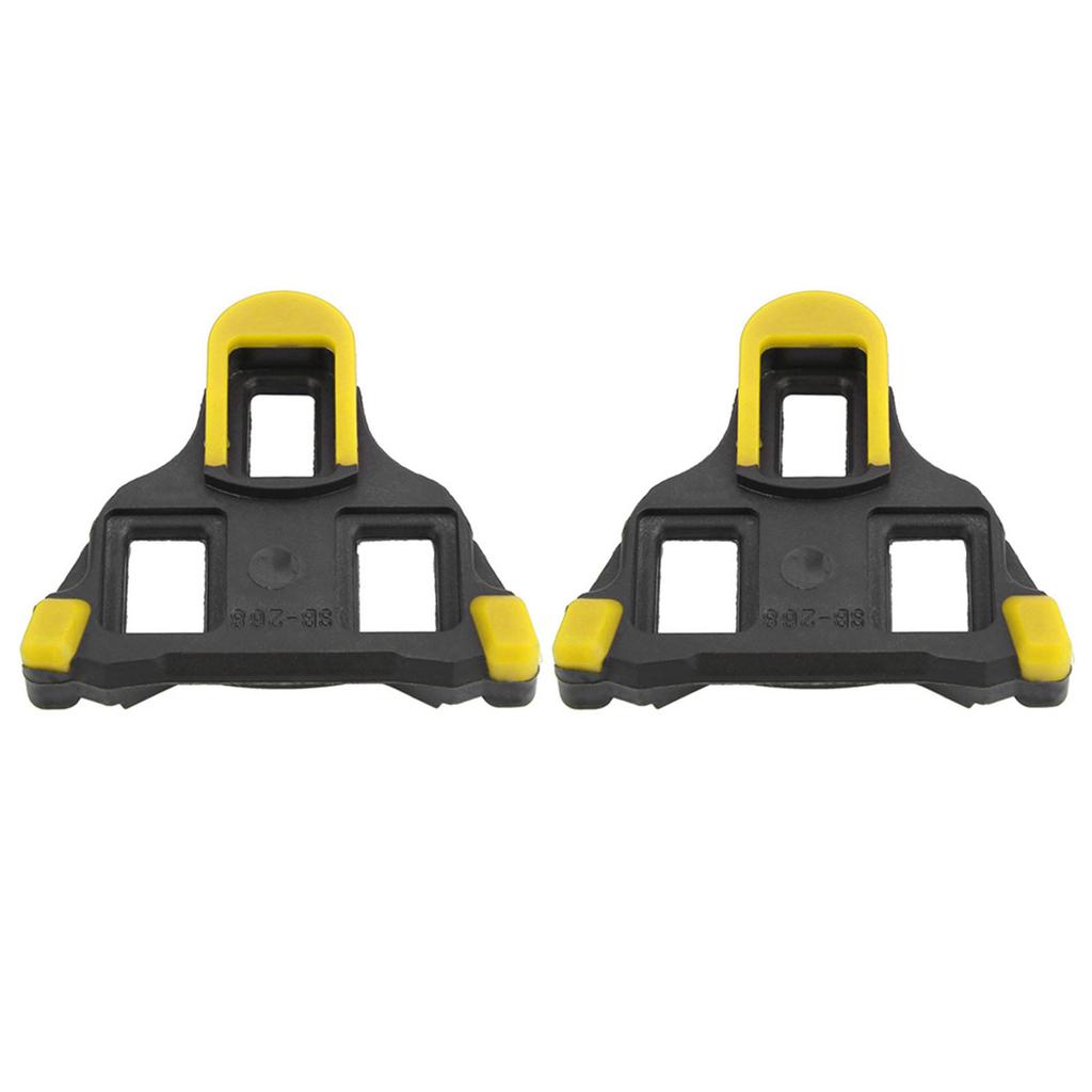 1 Pair Cycling Self locking System Pedal Cleats Mountain Road Bike Accessory (Yellow)