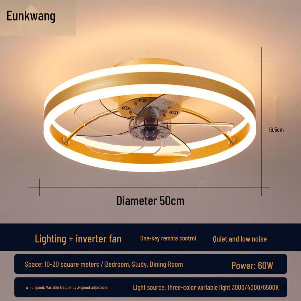 Luxury Ceiling Fan Light for Bedroom, Study, and Dining Room